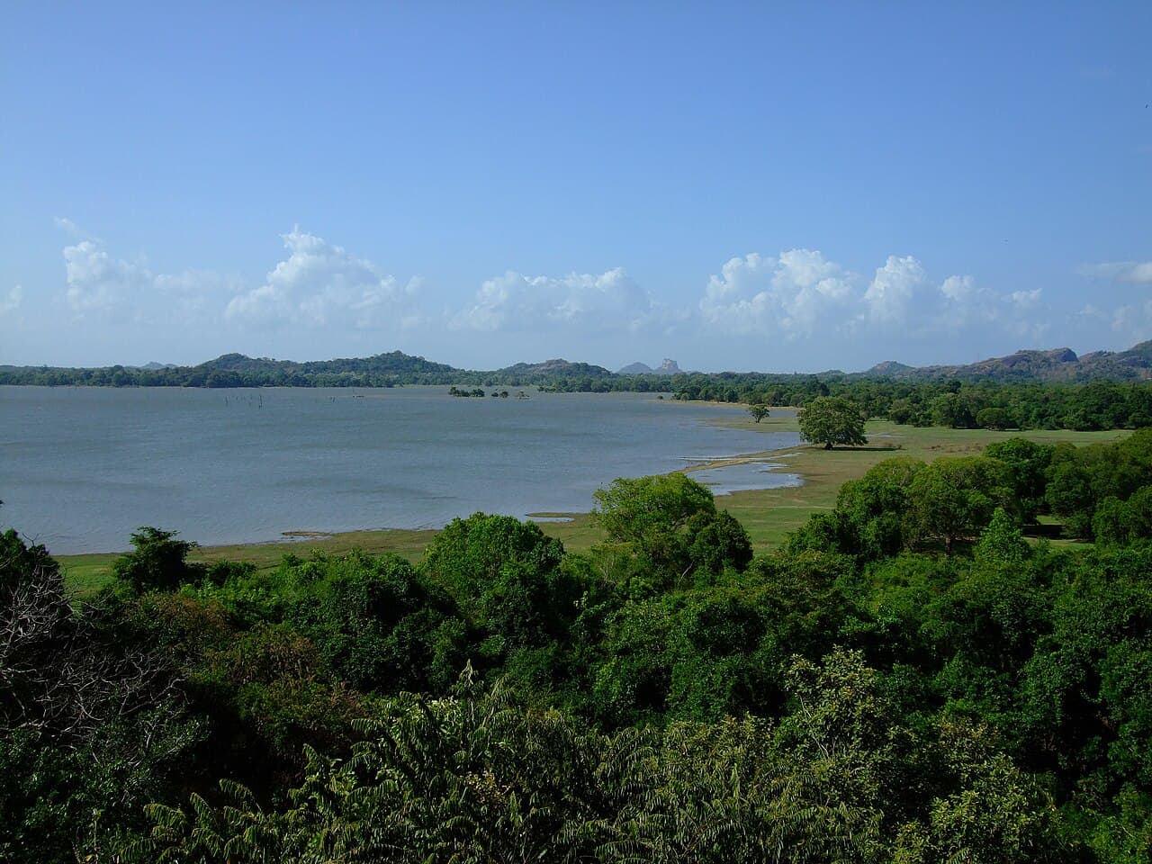 Kandalama Reservoir seen from the ridge above its northern shore