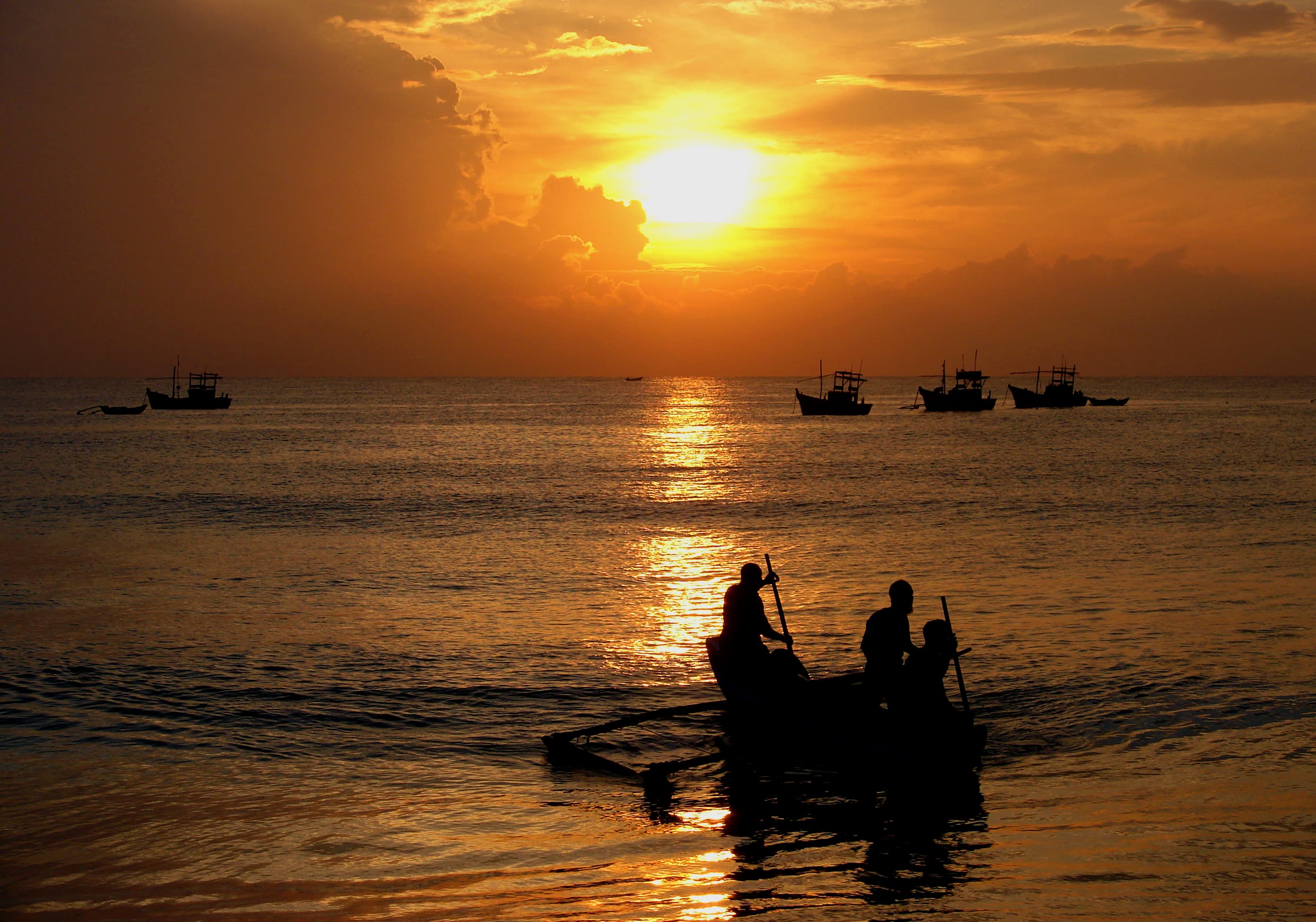 The lagoon at Batticaloa on Sri Lanka's east coast