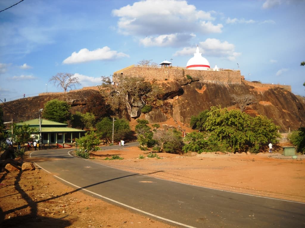 Rock carvings at Sithulpawwa Rajamaha Viharaya in Hambantota District