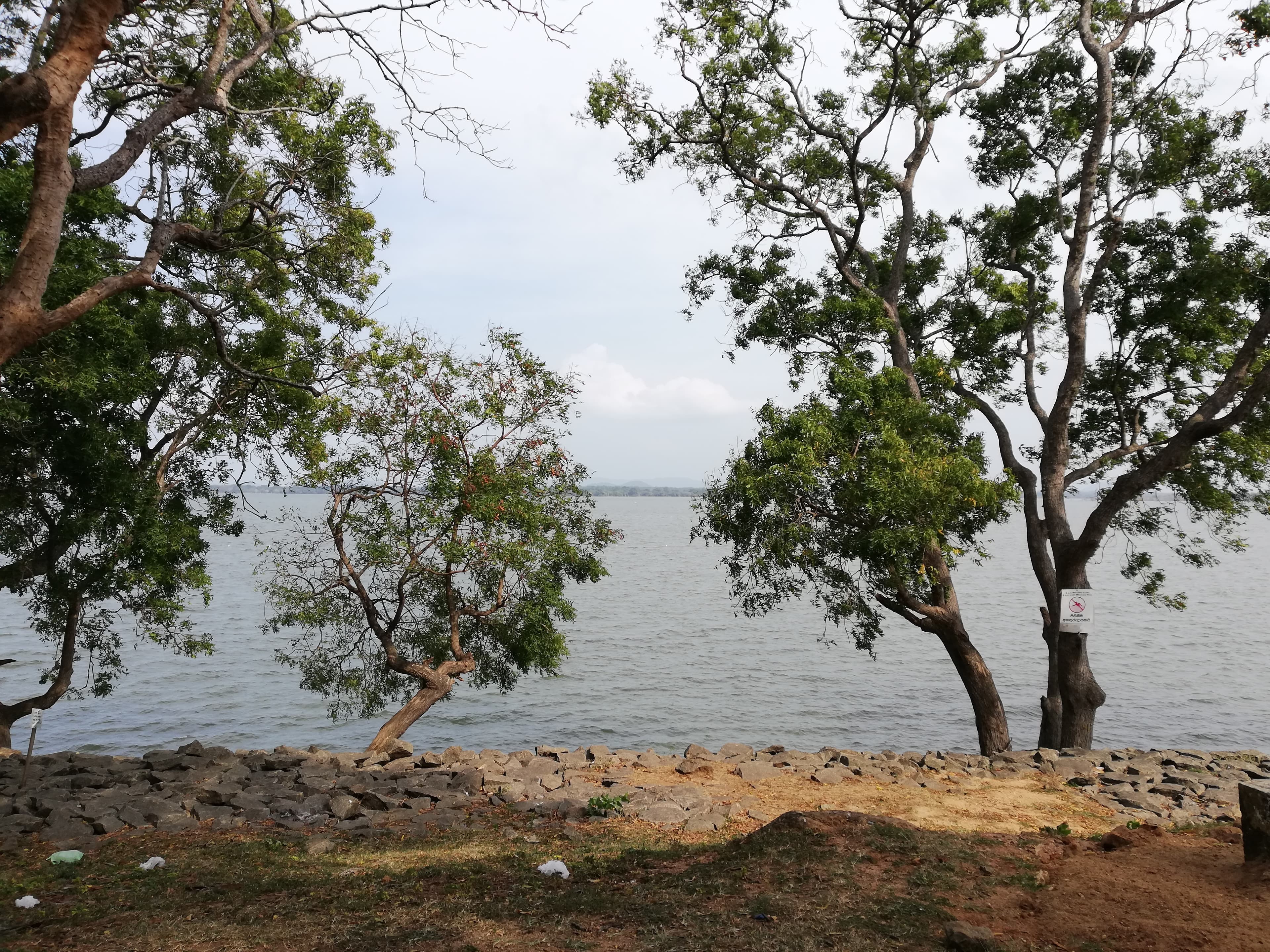 Open water of Kala Wewa, the 5th-century reservoir of King Dhatusena