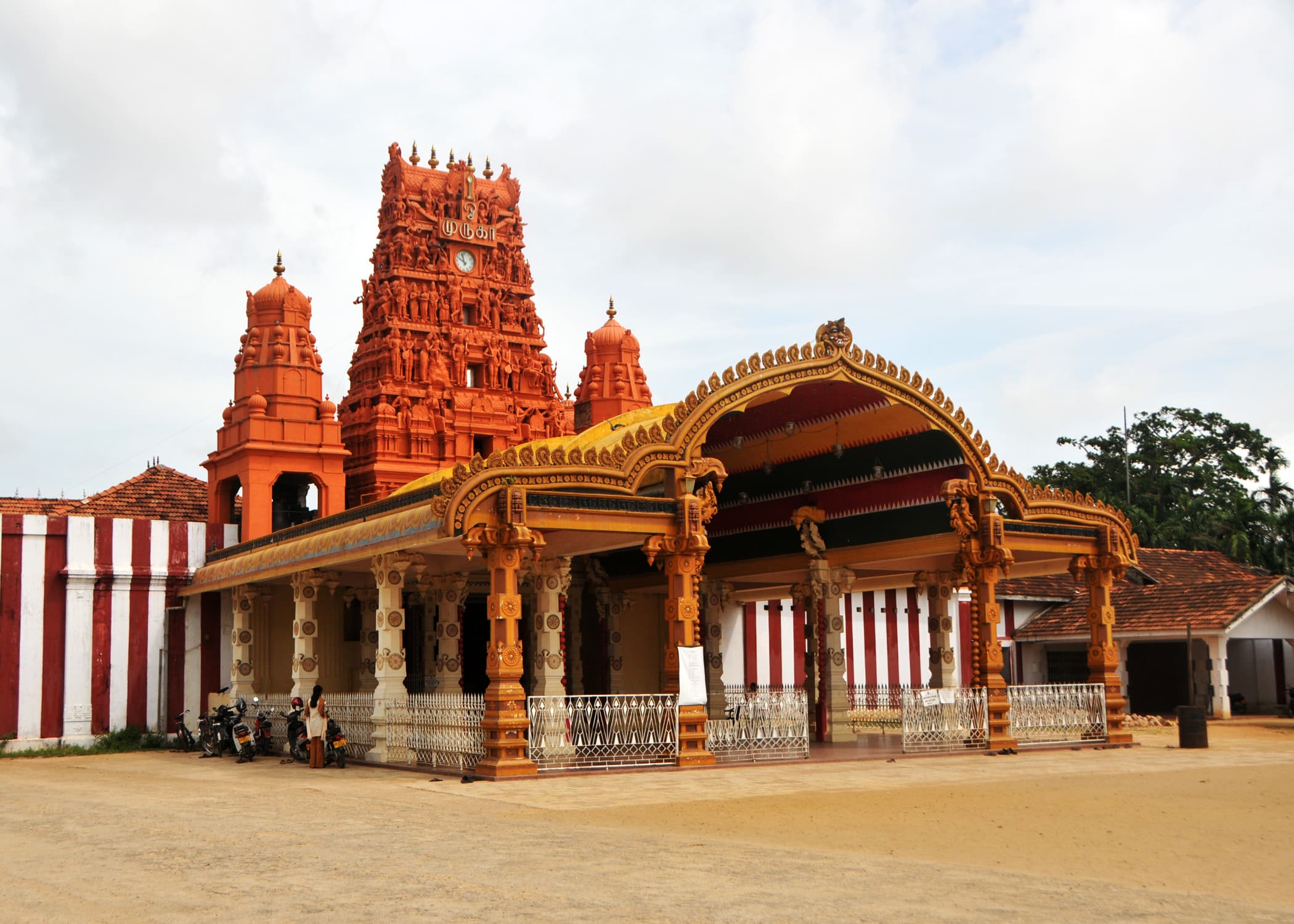 Nallur Kandaswamy Kovil, a Hindu temple in Jaffna with a tall gopuram