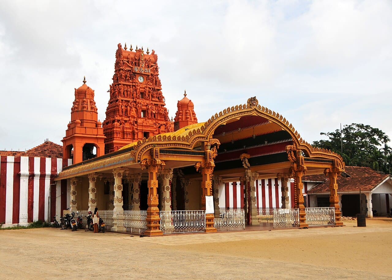 Nallur Kandaswamy Kovil, a Hindu temple in Jaffna with a tall gopuram