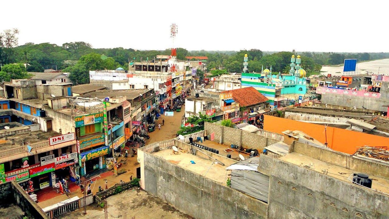 Street scene in Vavuniya town, northern Sri Lanka