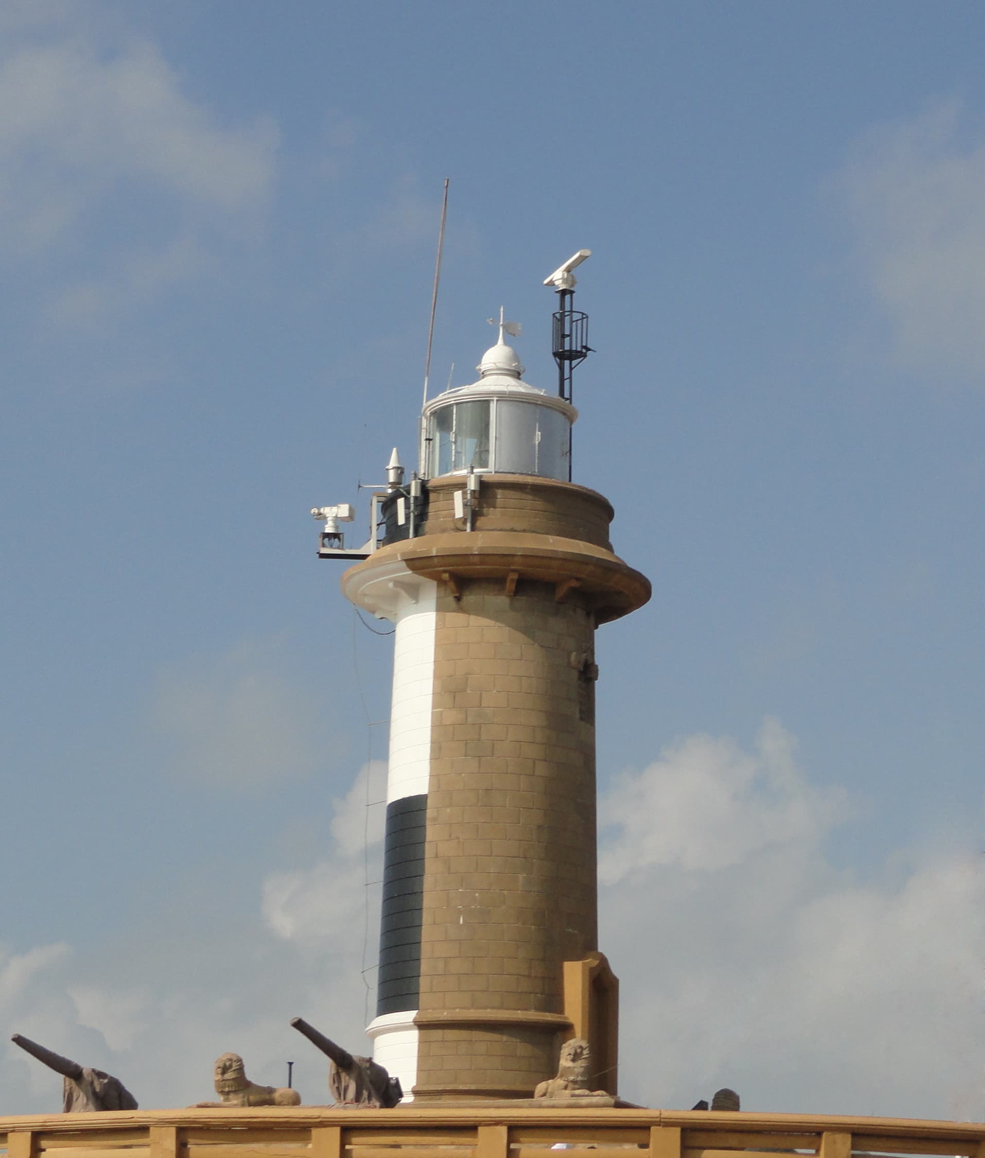 Colombo Lighthouse, a 19th-century structure at the harbor entrance
