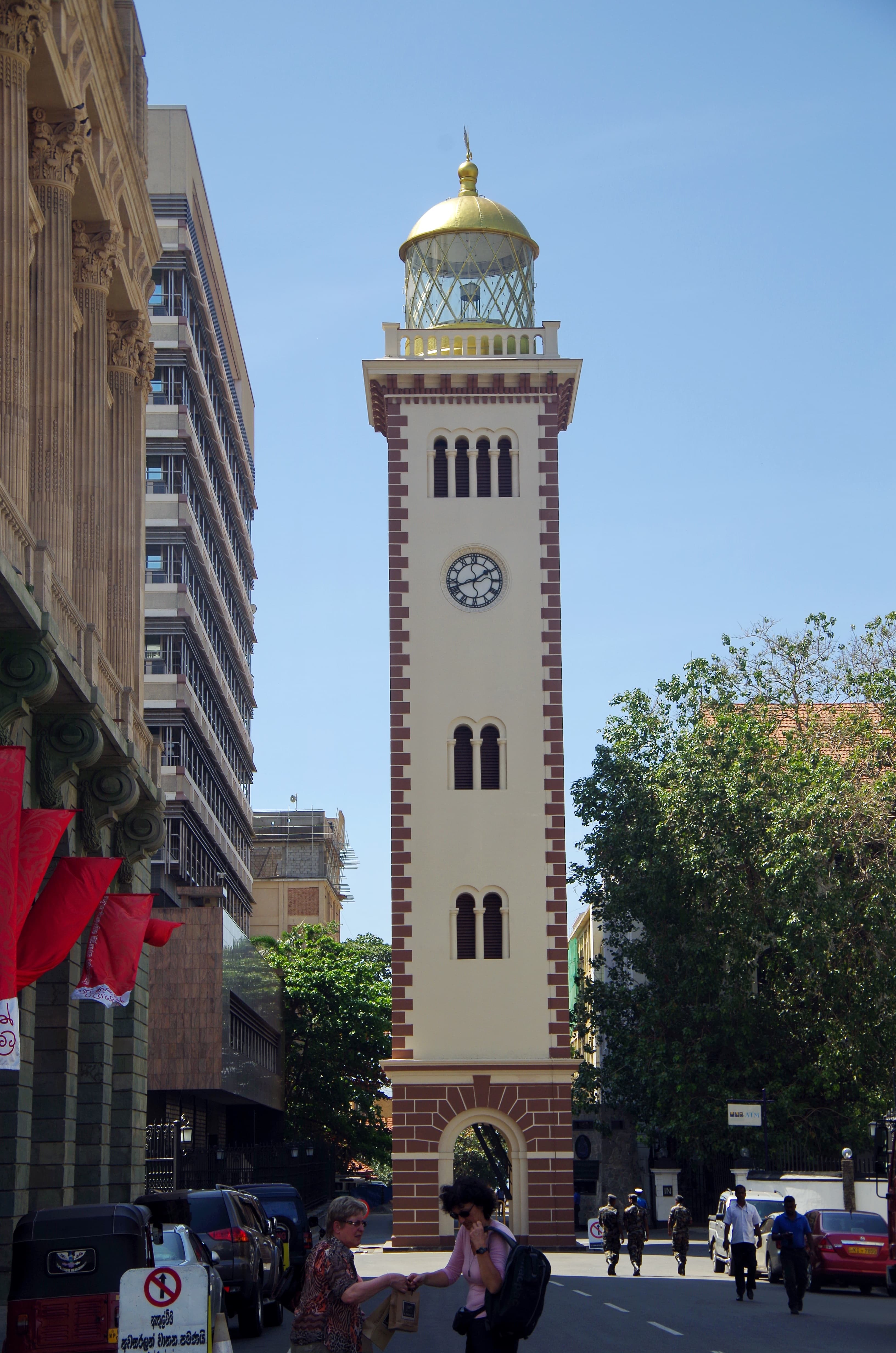 Old Colombo Lighthouse at the harbor entrance